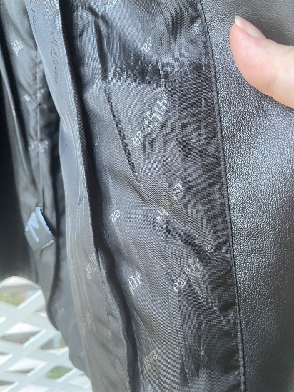East 5th Vintage EUC Full Zip Leather Jacket - Picture 10 of 14